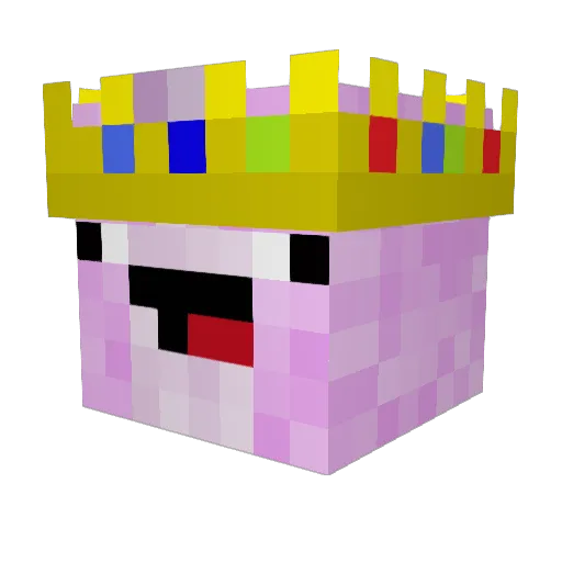 Ra2z Minecraft avatar head, 3D render