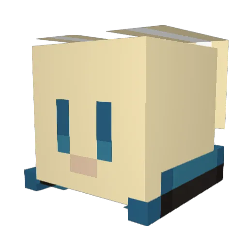 Ra7a06 Minecraft avatar head, 3D render