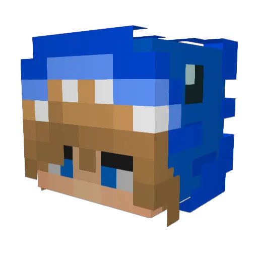 RaGu3006 Minecraft avatar head, 3D render