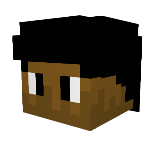 RaHenny Minecraft avatar head, 3D render