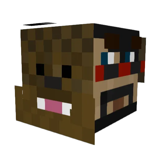 RaJ04 Minecraft avatar head, 3D render