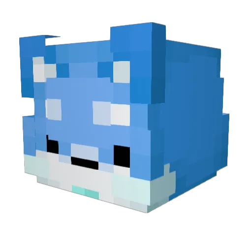 RaJun_ Minecraft avatar head, 3D render