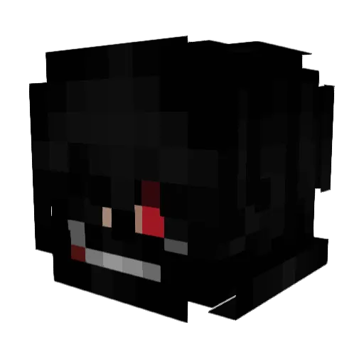 RaL1K Minecraft avatar head, 3D render