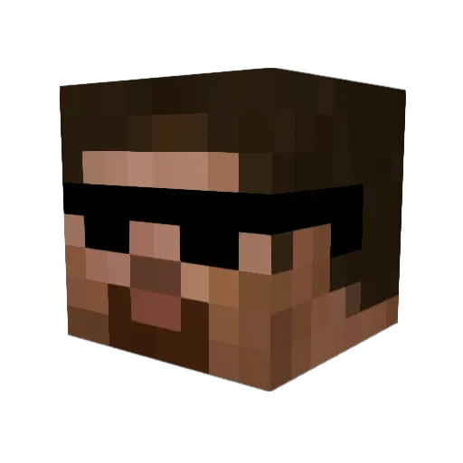 RaM1ChaN Minecraft avatar head, 3D render