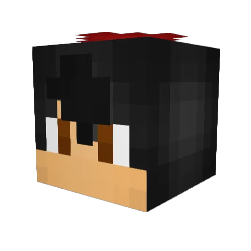 RaMeSTR Minecraft avatar head, 3D render