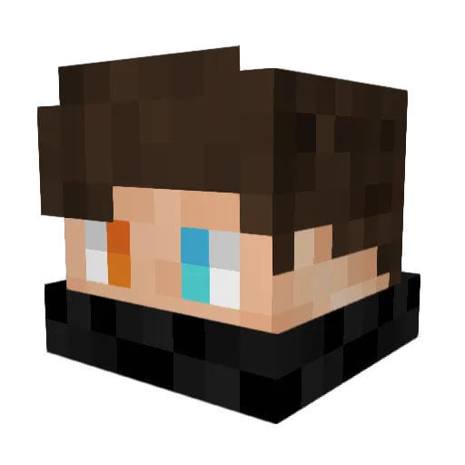 RaMeZ_ Minecraft avatar head, 3D render