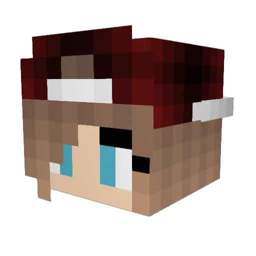 RaSo Minecraft avatar head, 3D render