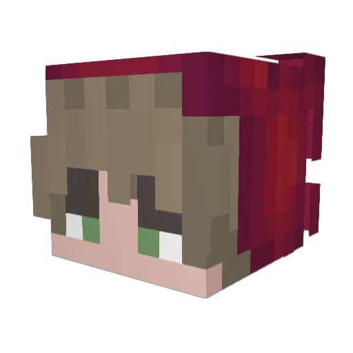 RaVVala Minecraft avatar head, 3D render