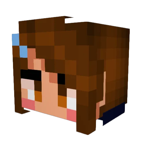 RaX_Smells Minecraft avatar head, 3D render
