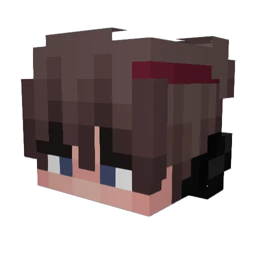 RaYZ333 Minecraft avatar head, 3D render