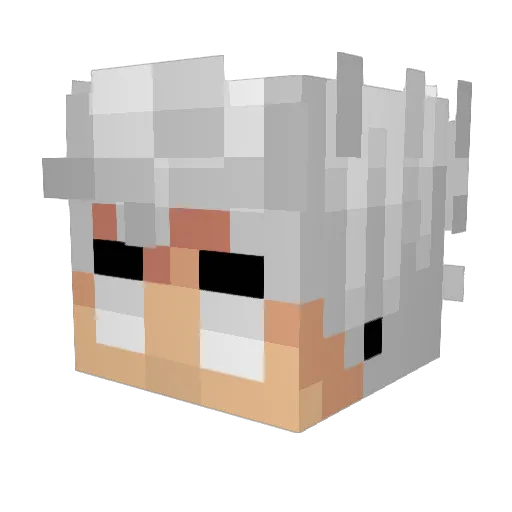 RaYeDeN Minecraft avatar head, 3D render