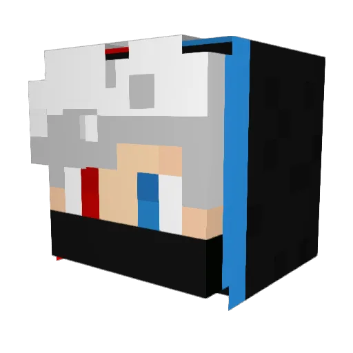RaYiHaN Minecraft avatar head, 3D render