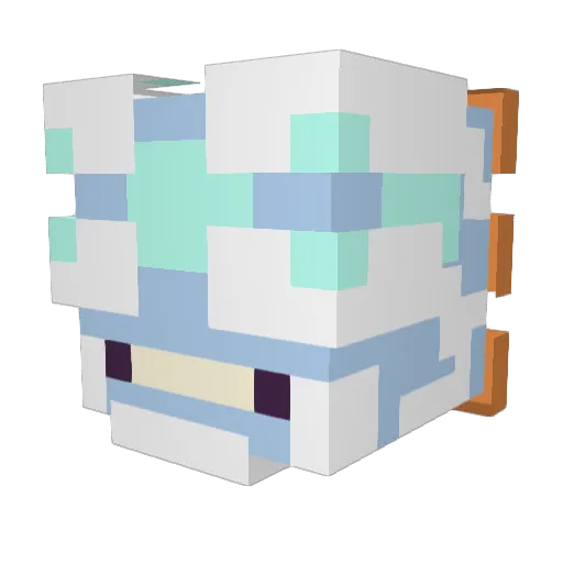 RaZecouger Minecraft avatar head, 3D render