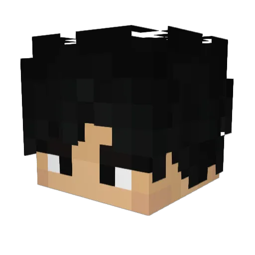 RaZhK_ Minecraft avatar head, 3D render