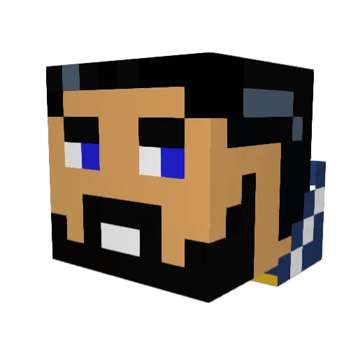 Ra_1313 Minecraft avatar head, 3D render