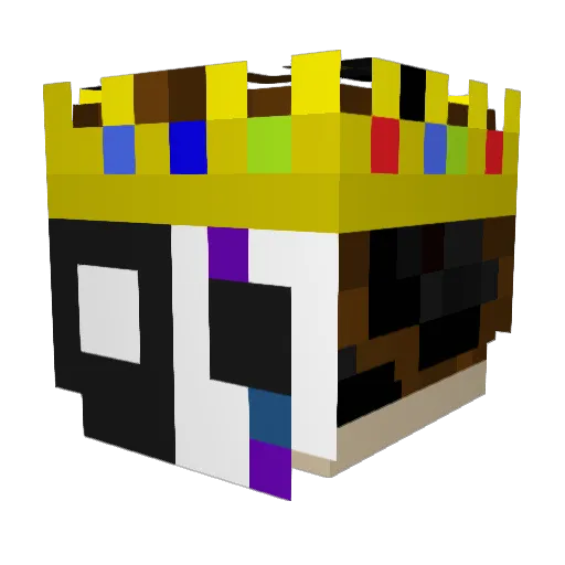 RaaDevo Minecraft avatar head, 3D render