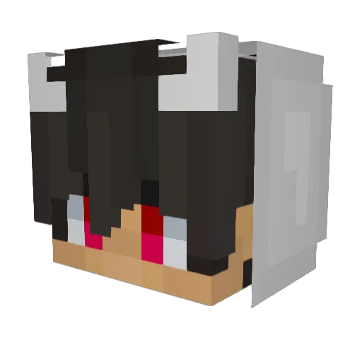 Raaaaaafi Minecraft avatar head, 3D render