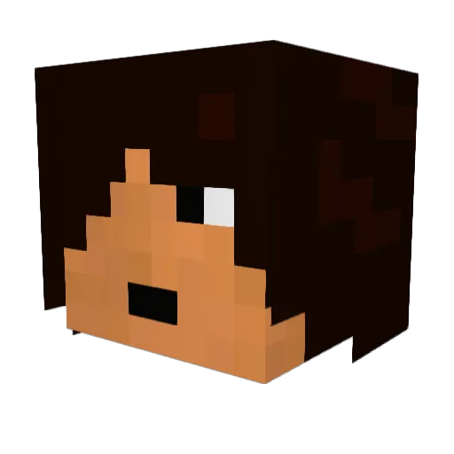 RaamShadow Minecraft avatar head, 3D render