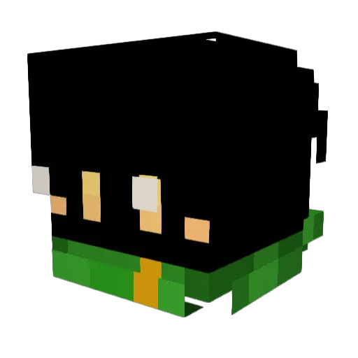 Raangeed Minecraft avatar head, 3D render