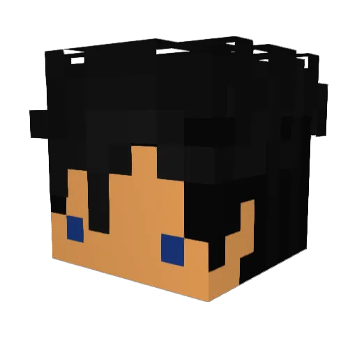 Raap_ Minecraft avatar head, 3D render