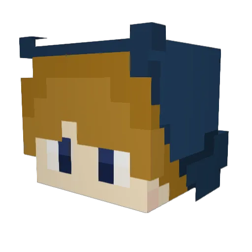 RaarupEriksen Minecraft avatar head, 3D render