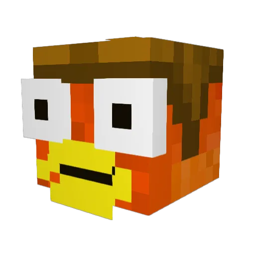 Raauul_ Minecraft avatar head, 3D render
