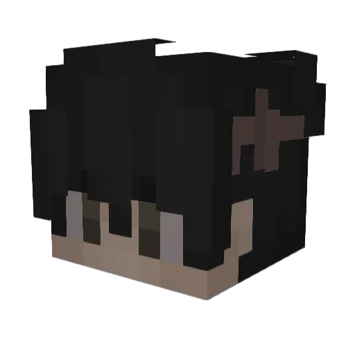 Raazor Minecraft avatar head, 3D render