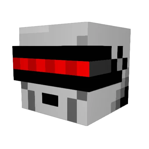 Raazor_ Minecraft avatar head, 3D render