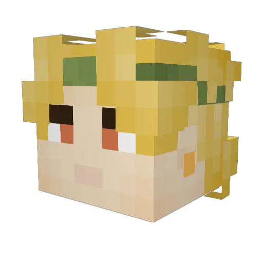 RabbiMichael Minecraft avatar head, 3D render