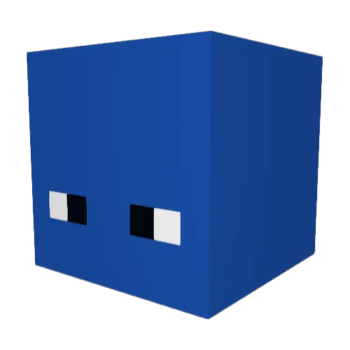 Rabbit7Carrot Minecraft avatar head, 3D render