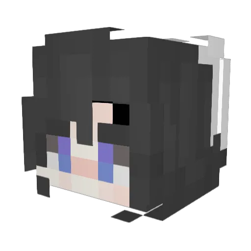 RabbitAmy360 Minecraft avatar head, 3D render