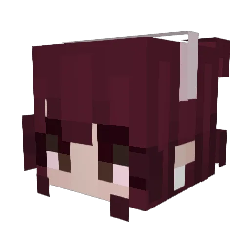 RabbitAnatomy Minecraft avatar head, 3D render