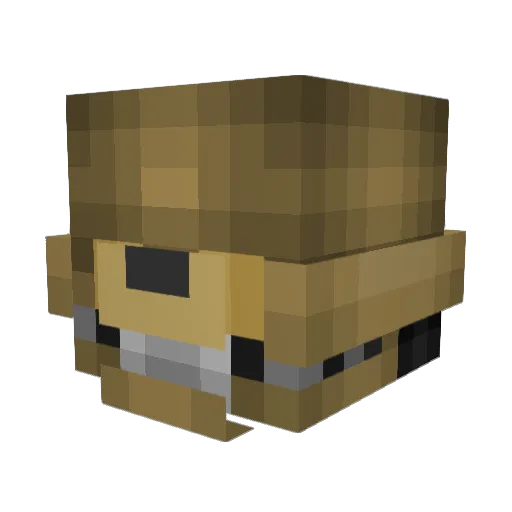 RabbitFrame Minecraft avatar head, 3D render
