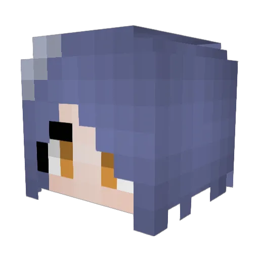 RabbitGames12 Minecraft avatar head, 3D render