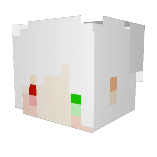 Rabbit_0122 Minecraft avatar head, 3D render