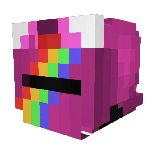 Rabbit_Aji Minecraft avatar head, 3D render
