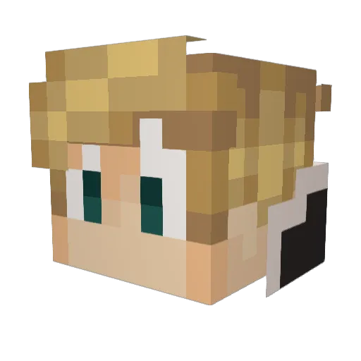 Rabbit_Rat Minecraft avatar head, 3D render