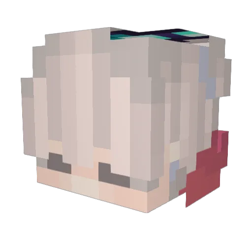 Rabbit_XIII Minecraft avatar head, 3D render