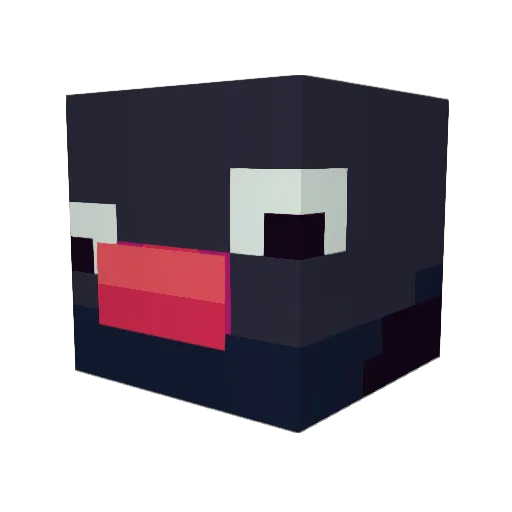Rabbit_YS Minecraft avatar head, 3D render