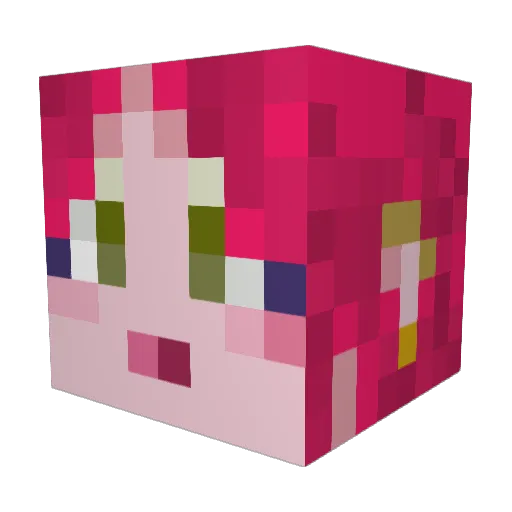 RabbitsChalk Minecraft avatar head, 3D render