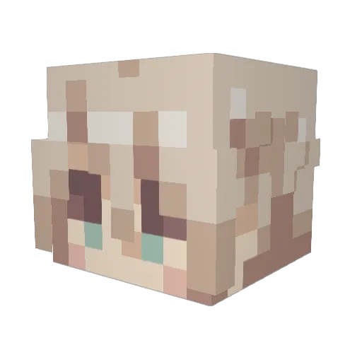 Rabenwacht Minecraft avatar head, 3D render