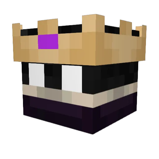 Rabhi Minecraft avatar head, 3D render