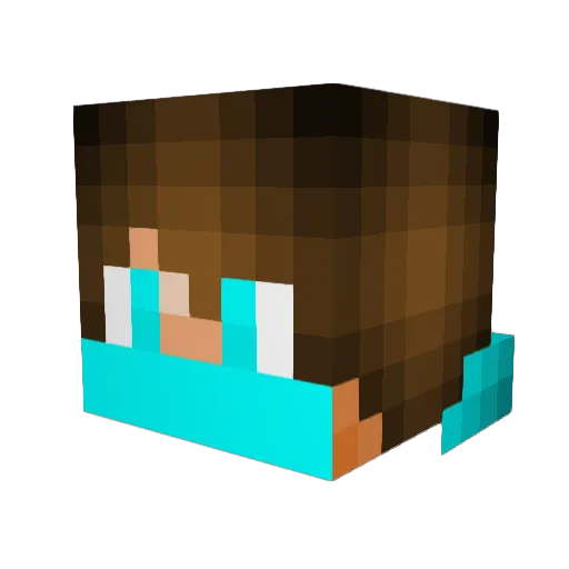 RabidJack2010 Minecraft avatar head, 3D render