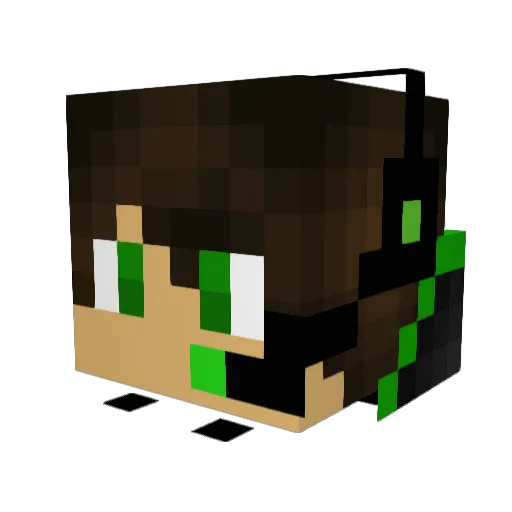 RabidSquirrelGuy Minecraft avatar head, 3D render