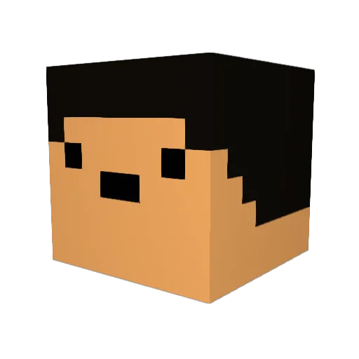 RabidYT Minecraft avatar head, 3D render