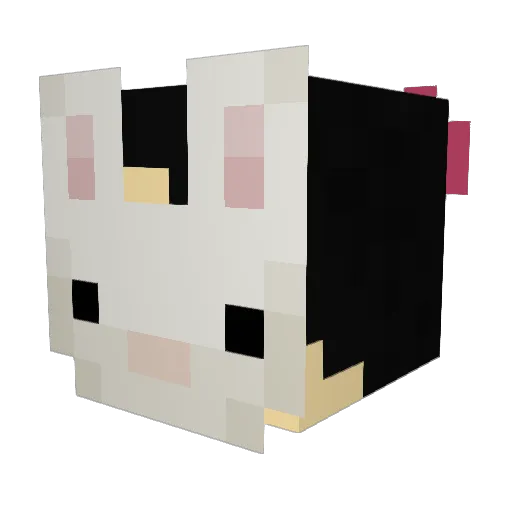 RabiesBunny Minecraft avatar head, 3D render