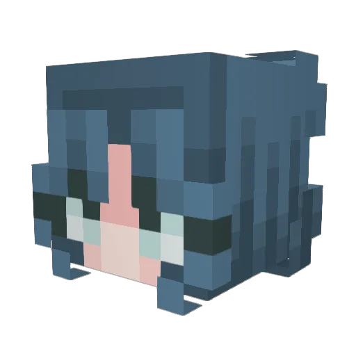 RabiolizZ Minecraft avatar head, 3D render