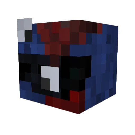 Raboffsky Minecraft avatar head, 3D render
