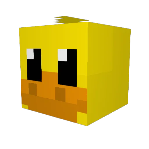 Rabve Minecraft avatar head, 3D render