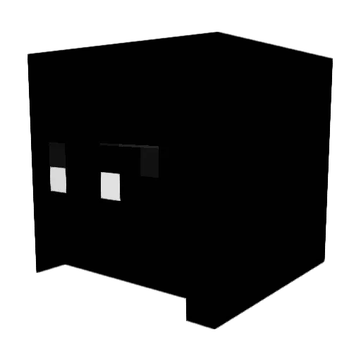 RacL5 Minecraft avatar head, 3D render